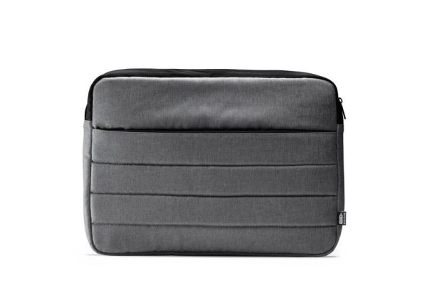 Τσάντα χειρός για laptop γκρι με μαύρο ρέλι Υ30x40x3,5εκ Τσάντα χειρός για laptop γκρι με μαύρο ρέλι Υ30x40x3,5εκ
