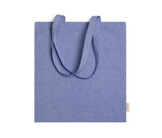 Τσάντα με μακρύ χερούλι Υ42χ38εκ. μπλε. Δυνατότητα εκτύπωσης