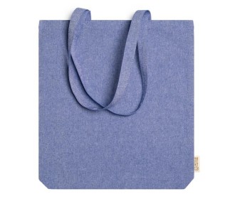 Τσάντα με μακρύ χερούλι Υ42χ38x8,5εκ. μεγάλη μπλε. Δυνατότητα εκτύπωσης