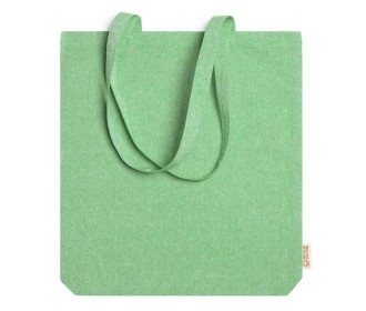 Τσάντα με μακρύ χερούλι Υ42χ38x8,5εκ. μεγάλη πράσινη. Δυνατότητα εκτύπωσης