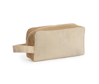 Τσαντάκι - νεσεσέρ Υ11x21x6εκ. από βαμβάκι και γιούτα Τσαντάκι - νεσεσέρ Υ11x21x6εκ. από βαμβάκι και γιούτα