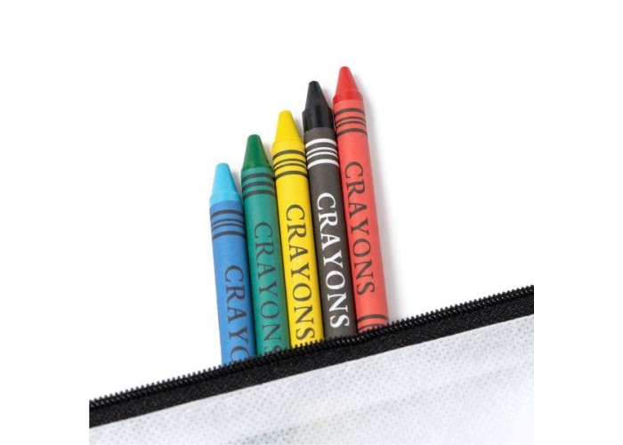 Κασετίνα non woven λευκή ζωγραφική σετ 5τμχ 22x11εκ. Κασετίνα non woven λευκή ζωγραφική σετ 5τμχ 22x11εκ.