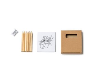 Σετ ζωγραφικής 6 ξυλομπογιές και ξύστρα 7,4x9x1,5εκ, Σετ ζωγραφικής 6 ξυλομπογιές και ξύστρα 7,4x9x1,5εκ,