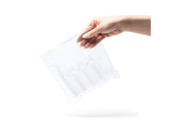 Σετ μπουκάλια ταξιδίου σε τσαντάκι από PVC 19x19εκ. Σετ μπουκάλια ταξιδίου σε τσαντάκι από PVC 19x19εκ.