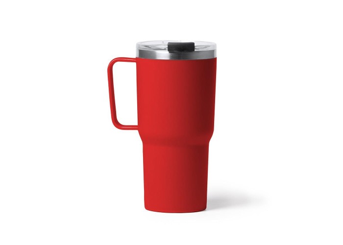 Θερμός - κούπα 600 ml κόκκινος ανοξείδωτο ατσάλι Υ18,9xØ9εκ. Θερμός - κούπα 600 ml κόκκινος ανοξείδωτο ατσάλι Υ18,9xØ9εκ.