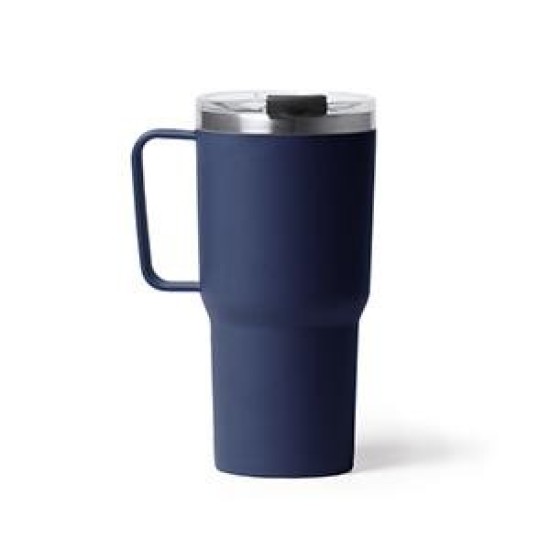 Θερμός - κούπα 600 ml μπλε ανοξείδωτο ατσάλι Υ18,9xØ9εκ.