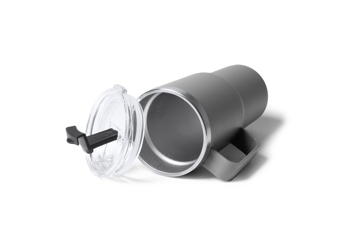 Θερμός - κούπα 600 ml γκρι ανοξείδωτο ατσάλι Υ18,9xØ9εκ. Θερμός - κούπα 600 ml γκρι ανοξείδωτο ατσάλι Υ18,9xØ9εκ.