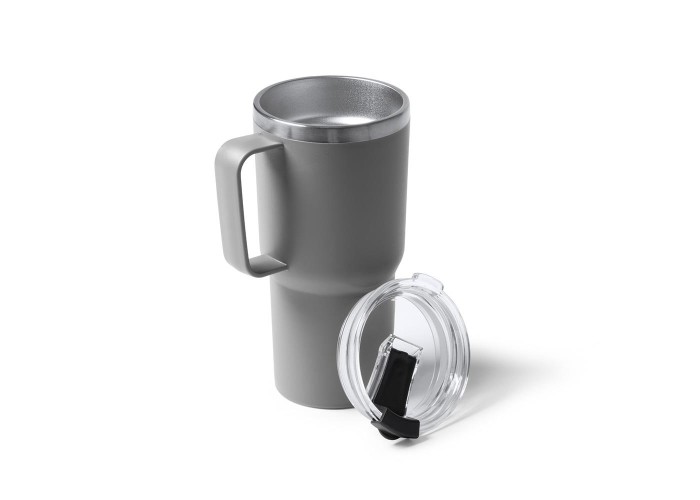 Θερμός - κούπα 600 ml γκρι ανοξείδωτο ατσάλι Υ18,9xØ9εκ. Θερμός - κούπα 600 ml γκρι ανοξείδωτο ατσάλι Υ18,9xØ9εκ.