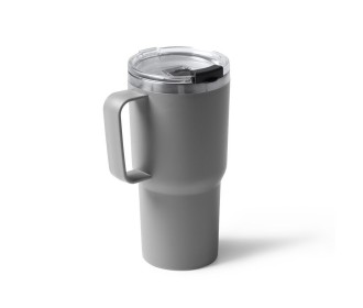 Θερμός - κούπα 600 ml γκρι ανοξείδωτο ατσάλι Υ18,9xØ9εκ. Θερμός - κούπα 600 ml γκρι ανοξείδωτο ατσάλι Υ18,9xØ9εκ.