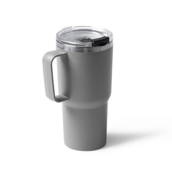 Θερμός - κούπα 600 ml γκρι ανοξείδωτο ατσάλι Υ18,9xØ9εκ. Θερμός - κούπα 600 ml γκρι ανοξείδωτο ατσάλι Υ18,9xØ9εκ.
