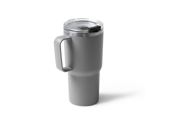 Θερμός - κούπα 600 ml γκρι ανοξείδωτο ατσάλι Υ18,9xØ9εκ. Θερμός - κούπα 600 ml γκρι ανοξείδωτο ατσάλι Υ18,9xØ9εκ.