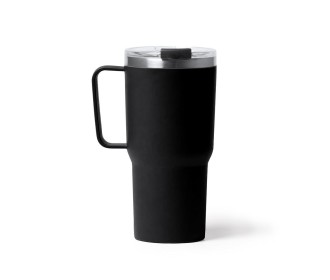 Θερμός - κούπα 600 ml μαύρο ανοξείδωτο ατσάλι Υ18,9xØ9εκ. Θερμός - κούπα 600 ml μαύρο ανοξείδωτο ατσάλι Υ18,9xØ9εκ.