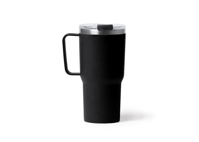 Θερμός - κούπα 600 ml μαύρο ανοξείδωτο ατσάλι Υ18,9xØ9εκ. Θερμός - κούπα 600 ml μαύρο ανοξείδωτο ατσάλι Υ18,9xØ9εκ.