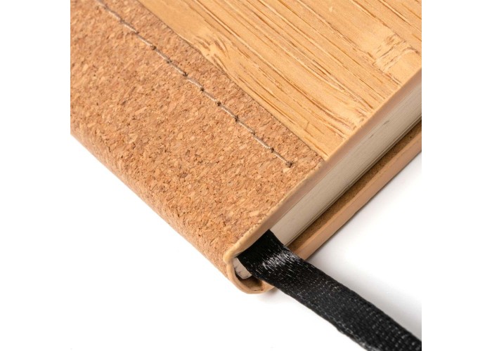 Σημειωματάριο Α5 θήκη στυλό από μπαμπού 14,5x21x1,5εκ.