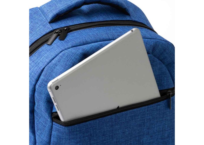 Σακίδιο πλάτης 20L με θήκη laptop μπλε Υ42x32x15εκ. Δυνατότητα εκτύπωσης