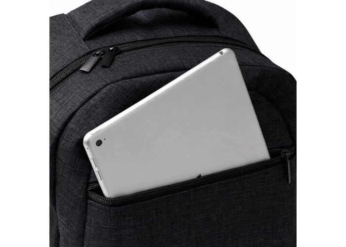 Σακίδιο πλάτης 20L με θήκη laptop μαύρο Υ42x32x15εκ. Δυνατότητα εκτύπωσης