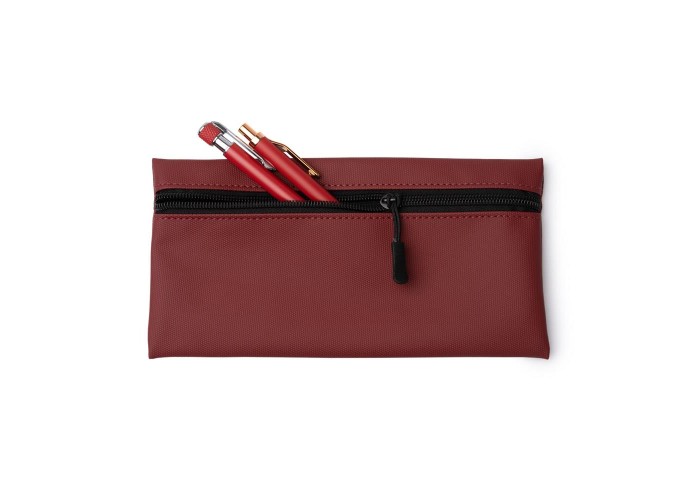 Κασετίνα PU κεραμιδί Υ11,5x22εκ. Δυνατότητα εκτύπωσης