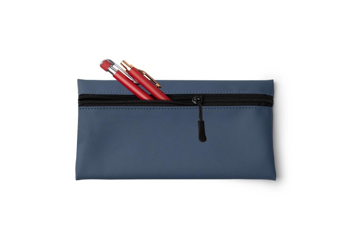 Κασετίνα PU μπλε Υ11,5x22εκ. Δυνατότητα εκτύπωσης