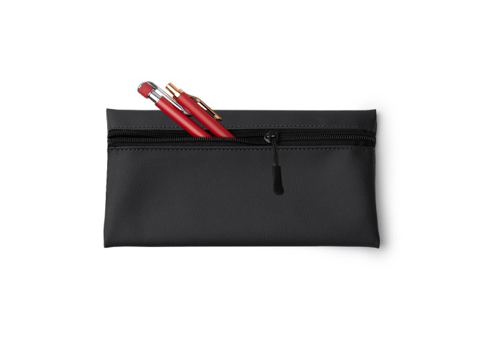 Κασετίνα PU μαύρη Υ11,5x22εκ. Δυνατότητα εκτύπωσης