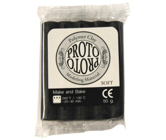 Πολυμερικός πηλός 50γρ. μαύρος