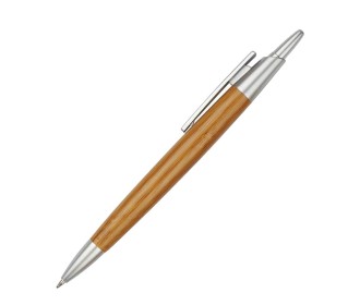 Στυλό ξύλινο baboo με μεταλλικά μέρη και κλιπ. Δυνατότητα εκτύπωσης