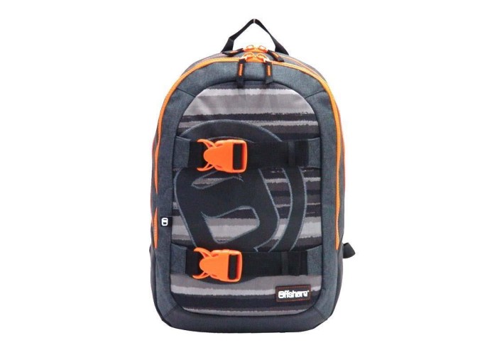 Bagtrotter τσάντα πλάτης μαύρο-γκρι 51x33x20εκ.