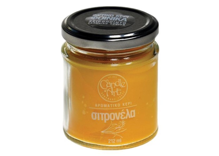 Αρωματικό κερί, 212 ml,  με αιθέρια έλαια σιτρονέλας