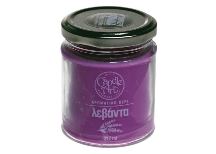 Αρωματικό κερί, 212 ml,  με αιθέρια έλαια λεβάντας