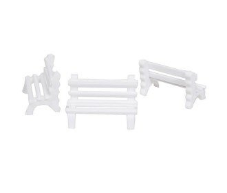 Παγκάκια μακέτας πλαστικά 1:75, μήκος 3,3εκ. (5 τεμ.) Παγκάκια μακέτας πλαστικά 1:75, μήκος 3,3εκ. (5 τεμ.)