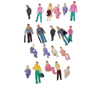 Ανθρώπινες χρωματιστές φιγούρες μακέτας πλαστικές 1:100, ύψος 1,8εκ. (20τεμ.) Ανθρώπινες χρωματιστές φιγούρες μακέτας πλαστικές 1:100, ύψος 1,8εκ. (20τεμ.)