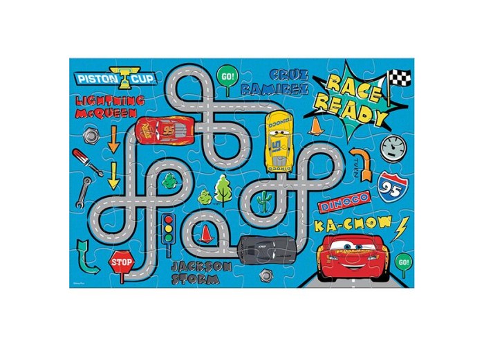 Luna παζλ δαπέδου Cars 2 όψεων, 48 τεμ., 90x60εκ. Luna παζλ δαπέδου Cars 2 όψεων, 48 τεμ., 90x60εκ.