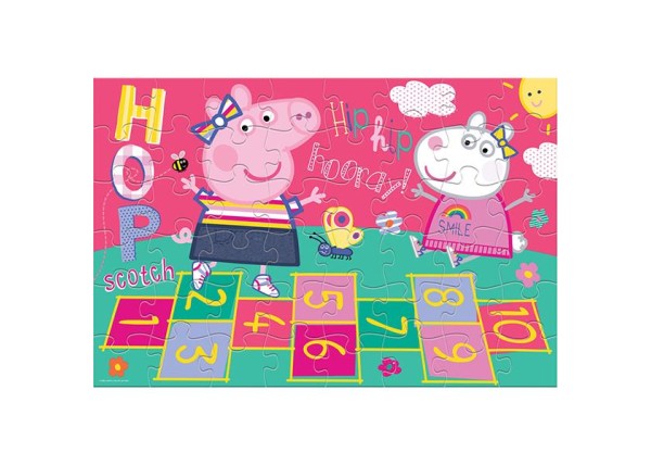 Luna παζλ δαπέδου Peppa pig, 2 όψεων, 48 τεμ., 90x60εκ. Luna παζλ δαπέδου Peppa pig, 2 όψεων, 48 τεμ., 90x60εκ.