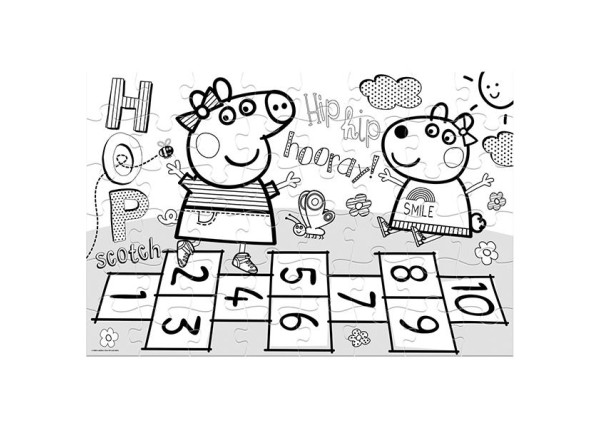 Luna παζλ δαπέδου Peppa pig, 2 όψεων, 48 τεμ., 90x60εκ. Luna παζλ δαπέδου Peppa pig, 2 όψεων, 48 τεμ., 90x60εκ.