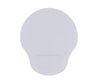 Mousepad εργονομικό με μαξιλαράκι καρπού λευκό 20,5x24,3x2εκ.