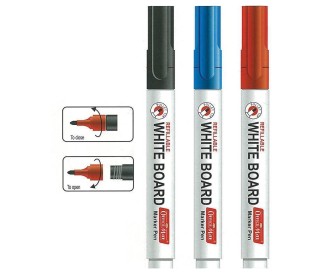 Officemate μαρκαδόρος λευκού πίνακα επαναγεμιζ. κόκκινος στρόγγ. μύτη