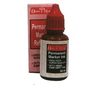 Μελάνι για ανεξίτηλο μαρκαδόρο μαύρο 20ml