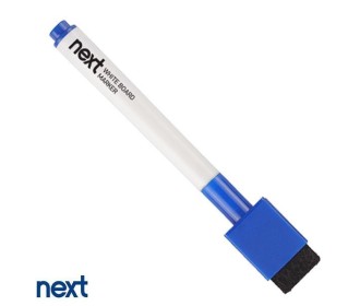 Next μαρκαδόρος μπλε λευκού πίνακα με σφουγγάρι