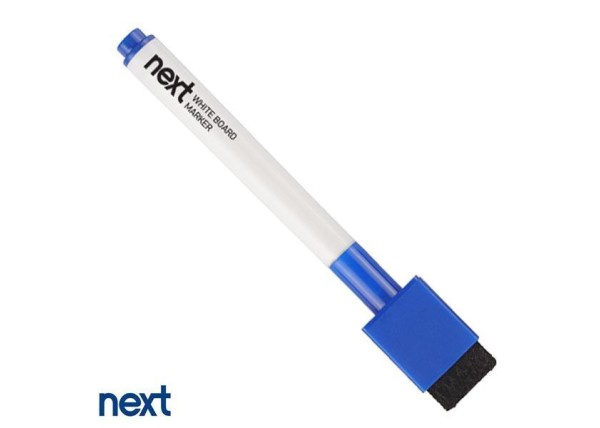 Next μαρκαδόρος μπλε λευκού πίνακα με σφουγγάρι Next μαρκαδόρος μπλε λευκού πίνακα με σφουγγάρι