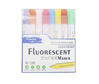 Μαρκαδόροι φωσφορούχοι 8 χρώματα Μαρκαδόροι φωσφορούχοι 8 χρώματα