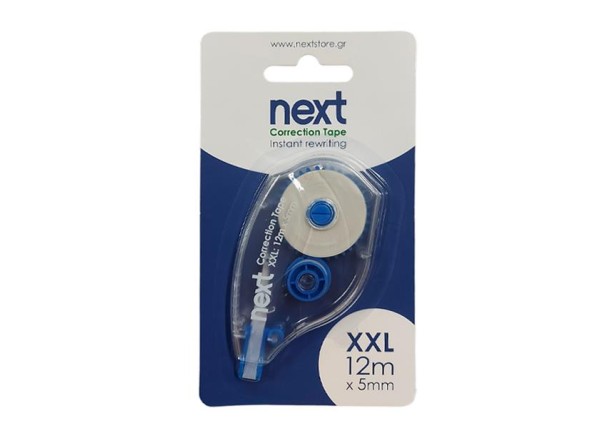 Διορθωτική ταινία 5χιλ. x 12μ. XXL Διορθωτική ταινία 5χιλ. x 12μ. XXL