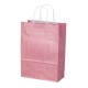 Next χάρτινη τσάντα glitter ροζ με στριφτό χερούλι Υ31x22x10εκ. Δυνατότητα εκτύπωσης