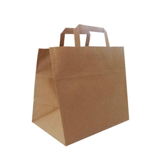 Next χάρτινη τσάντα delivery καφέ με πλακέ χερούλι Υ27x32x17εκ. Next χάρτινη τσάντα delivery καφέ με πλακέ χερούλι Υ27x32x17εκ.