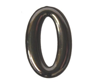 Αριθμός πλαστικός αυτοκόλλητος χρωμίου Ν.0 Αριθμός πλαστικός αυτοκόλλητος χρωμίου Ν.0