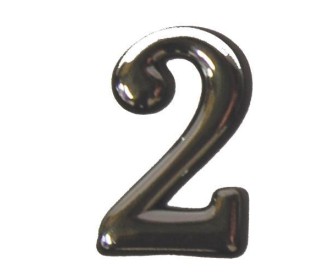 Αριθμός πλαστικός αυτοκόλλητος χρωμίου Ν.2 Αριθμός πλαστικός αυτοκόλλητος χρωμίου Ν.2