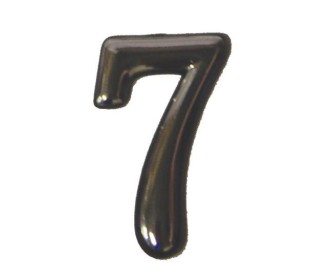 Αριθμός πλαστικός αυτοκόλλητος χρωμίου Ν.7 Αριθμός πλαστικός αυτοκόλλητος χρωμίου Ν.7