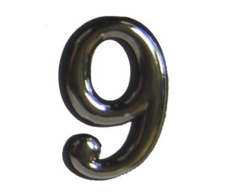 Αριθμός πλαστικός αυτοκόλλητος χρωμίου Ν.9 Αριθμός πλαστικός αυτοκόλλητος χρωμίου Ν.9