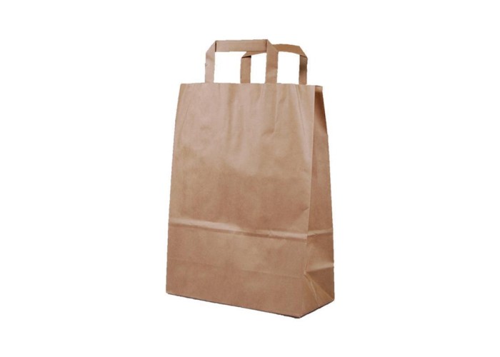 Next χάρτινη τσάντα eco craft με πλακέ χερούλι Υ28x22x10εκ.