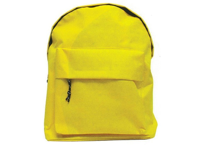Τσάντα πλάτης κίτρινη με 1 θήκη 42x32x16εκ. Τσάντα πλάτης κίτρινη με 1 θήκη 42x32x16εκ.
