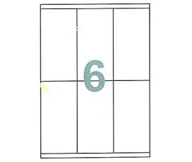 Fleks ετικέτ. αυτοκόλ. λευκές 70x147mm 6/φ 100φ Α4 Fleks ετικέτ. αυτοκόλ. λευκές 70x147mm 6/φ 100φ Α4