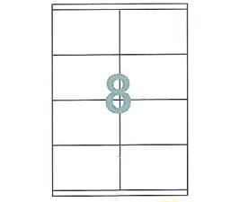Fleks ετικέτ. αυτοκόλ. λευκές 105x74,1mm 8/φ 100φ Α4 Fleks ετικέτ. αυτοκόλ. λευκές 105x74,1mm 8/φ 100φ Α4
